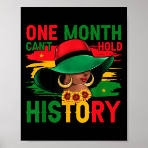 Zwarte geschiedenismaand Een maand kan onze geschi Poster