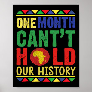 Zwarte geschiedenismaand Een maand kan onze geschi Poster
