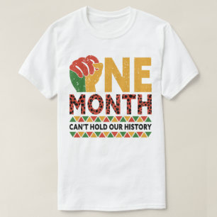 Zwarte geschiedenismaand Een maand kan onze geschi T-shirt