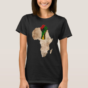 Zwarte-geschiedenismaand Eerste Afrikaanse Afro Pr T-shirt