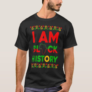 zwarte-geschiedenismaand Eerste vrouwelijke Manne T-shirt