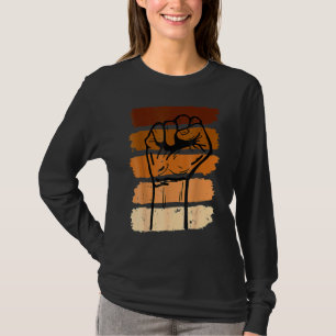 Zwarte geschiedenismaand Eerste vrouwelijke Mannen T-shirt