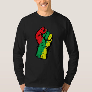 Zwarte geschiedenismaand Eerste zwarte kracht Vrou T-shirt