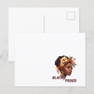 Zwarte geschiedenismaand feestdagenkaart