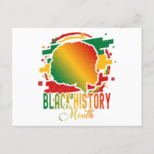 Zwarte geschiedenismaand feestdagenkaart