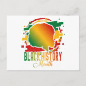 Zwarte geschiedenismaand feestdagenkaart (Voorkant)