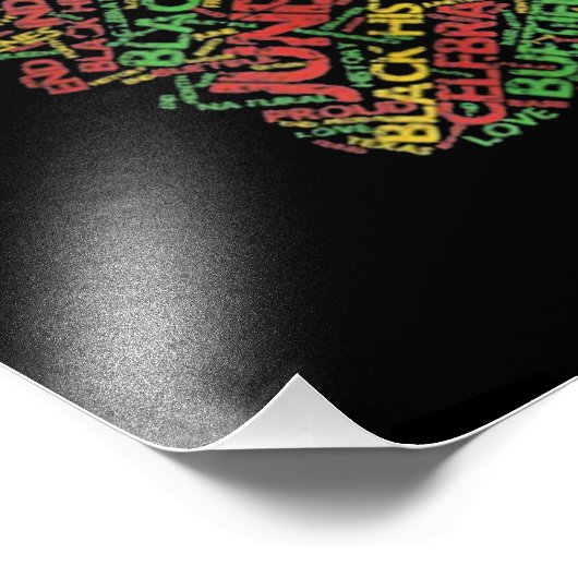 Zwarte geschiedenismaand foto afdruk (Hoek)