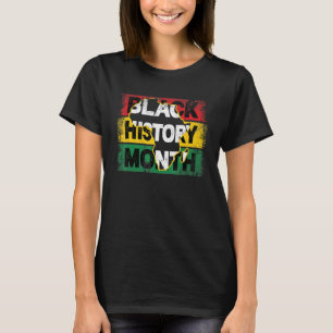 Zwarte geschiedenismaand Funny Africa Map T-shirt