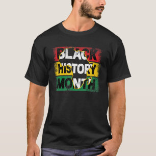 Zwarte geschiedenismaand Funny Africa Map T-shirt