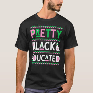 Zwarte geschiedenismaand geeft zwart en onderwijs t-shirt