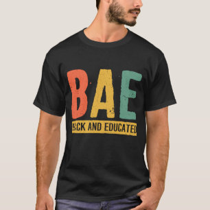 Zwarte geschiedenismaand geeft zwarte prijs BAE zw T-shirt