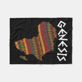 Zwarte geschiedenismaand Genesis Proud Africa Afri Fleece Deken (Voorkant (Horizontaal))