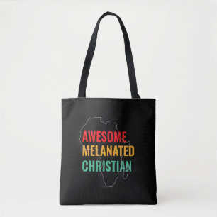 Zwarte geschiedenismaand Geweldige Christelijk geM Tote Bag