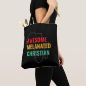 Zwarte geschiedenismaand Geweldige Christelijk geM Tote Bag (Dichtbij)