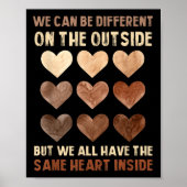 Zwarte geschiedenismaand hetzelfde hart in de Afri Poster (Voorkant)