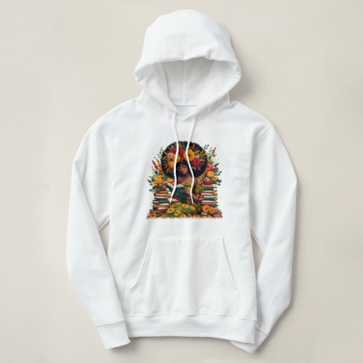 Zwarte geschiedenismaand hoodie (Design voorkant)