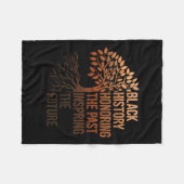 Zwarte geschiedenismaand in het verleden inspirere fleece deken (Voorkant (Horizontaal))