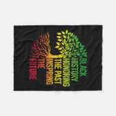 Zwarte geschiedenismaand in het verleden inspirere fleece deken (Voorkant (Horizontaal))