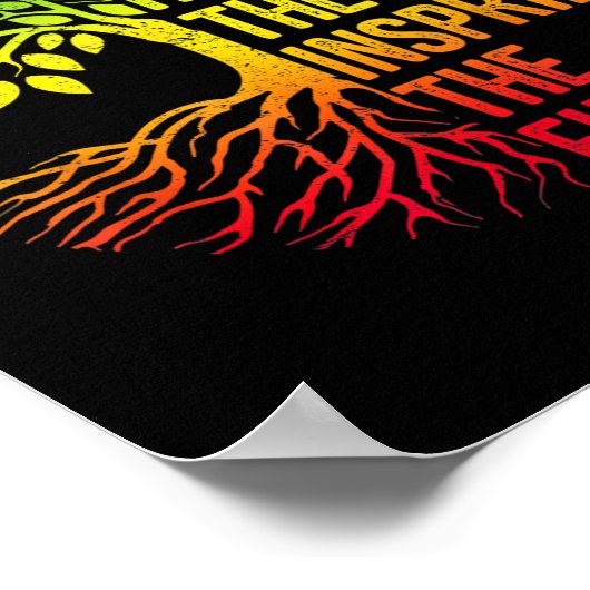 Zwarte geschiedenismaand in het verleden inspirere poster (Hoek)