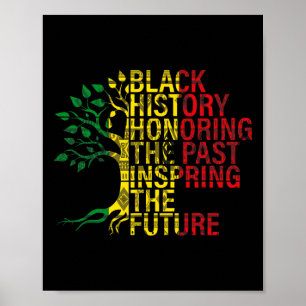 Zwarte geschiedenismaand in het verleden inspirere poster
