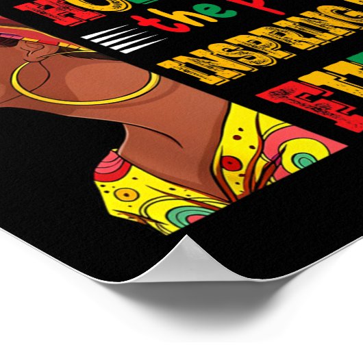 Zwarte geschiedenismaand in het verleden inspirere poster (Hoek)