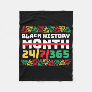 Zwarte geschiedenismaand is het hele jaar 247365 - fleece deken
