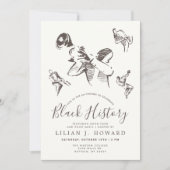 Zwarte geschiedenismaand | Jazz Thed Kaart (Voorkant)