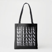Zwarte geschiedenismaand Juneteenth Melanin Tote Bag (Voorkant)