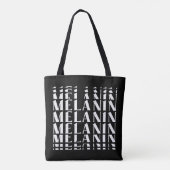 Zwarte geschiedenismaand Juneteenth Melanin Tote Bag (Achterkant)