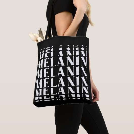 Zwarte geschiedenismaand Juneteenth Melanin Tote Bag (Dichtbij)