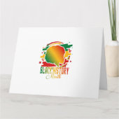 Zwarte geschiedenismaand kaart (Voorkant)