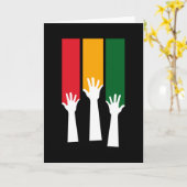 Zwarte geschiedenismaand kaart (Gele Bloem)