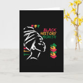 Zwarte geschiedenismaand kaart (Gele Bloem)