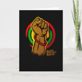 Zwarte geschiedenismaand kaart (Voorkant)