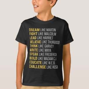Zwarte-geschiedenismaand Kinder Afrikaanse trots z T-shirt