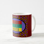 Zwarte geschiedenismaand koffiemok (Voorkant rechts)