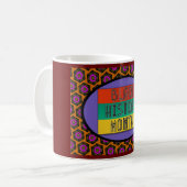 Zwarte geschiedenismaand koffiemok (Voorkant links)