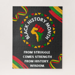 Zwarte geschiedenismaand legpuzzel