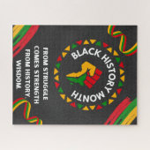 Zwarte geschiedenismaand legpuzzel (Horizontaal)