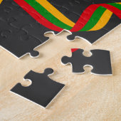 Zwarte geschiedenismaand legpuzzel (Zijkant)
