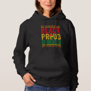 Zwarte-geschiedenismaand leraar zwarte groep opgel hoodie
