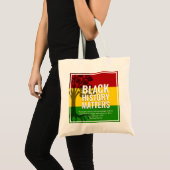Zwarte geschiedenismaand MARCUS GARVEY Citaat BHM Tote Bag (Voorkant (product))