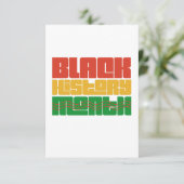 Zwarte geschiedenismaand meer dan een maand bedankkaart (Staand voorkant)