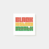 Zwarte geschiedenismaand meer dan een maand post-it® notes (Voorkant)