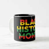 Zwarte geschiedenismaand Mok (Voorkant links)