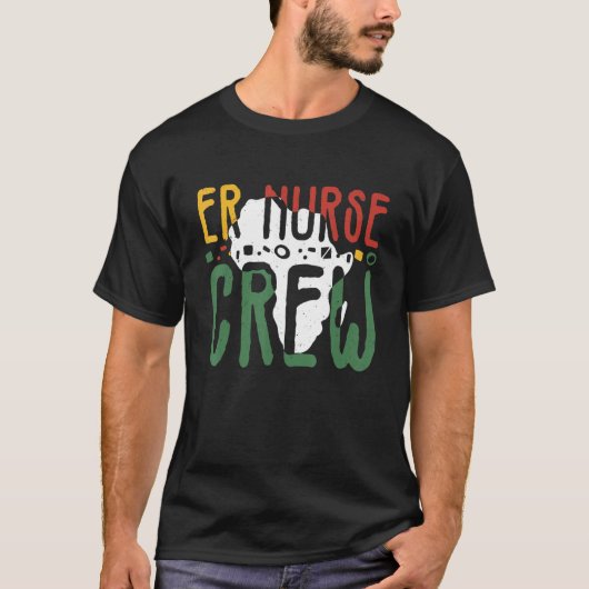 Zwarte-geschiedenismaand op verpleegkundig Crew Af T-shirt (Voorkant)