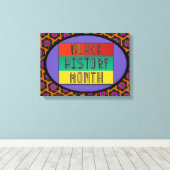 Zwarte geschiedenismaand — Opgerold Canvas afdrukk Afdruk (Insitu (Houten vloer))