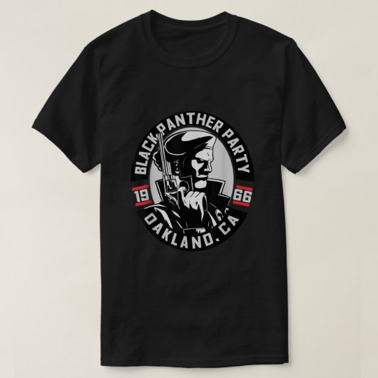 Zwarte geschiedenismaand Panther Party 1966 Oaklan T-shirt (Design voorkant)