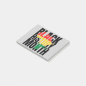Zwarte geschiedenismaand post-it® notes (Schuin)