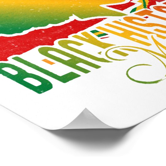 Zwarte geschiedenismaand poster (Hoek)